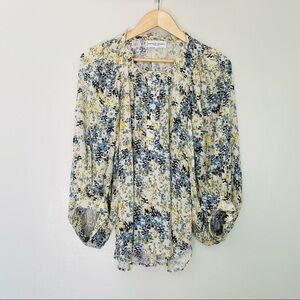 Apiece‎ Apart Floral Everlastings Balloon Sleeve Spring Blouse Size 6